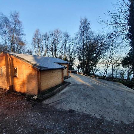 Stunning Log Cabin On The Lake Portroe Eksteriør bilde